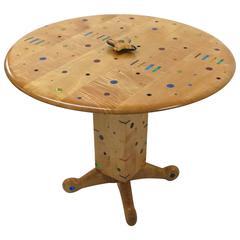 Unique, Single Commission Dining or Center Table By Daniel Peters 1999