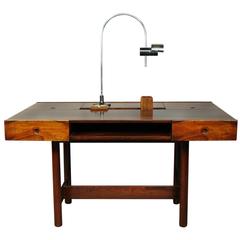 1960s Rosewood Desk Designed by Saporiti