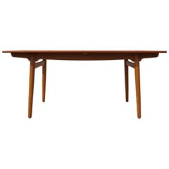 Teak and Oak Dining Table by Hans Wegner for Andreas Tuck
