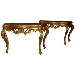 Two 18th Century Italian Console Tables