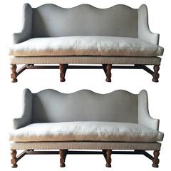 Pair Of Upholstered Sofas, 18th Century France