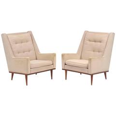 Milo Baughman for Thayer Coggin James Inc. Pair of Lounge Chairs
