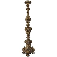 19th Century Italian Wooden Candlestick