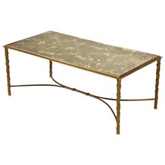 Vintage Bronze Coffee Table Attributed to Masion Bagues