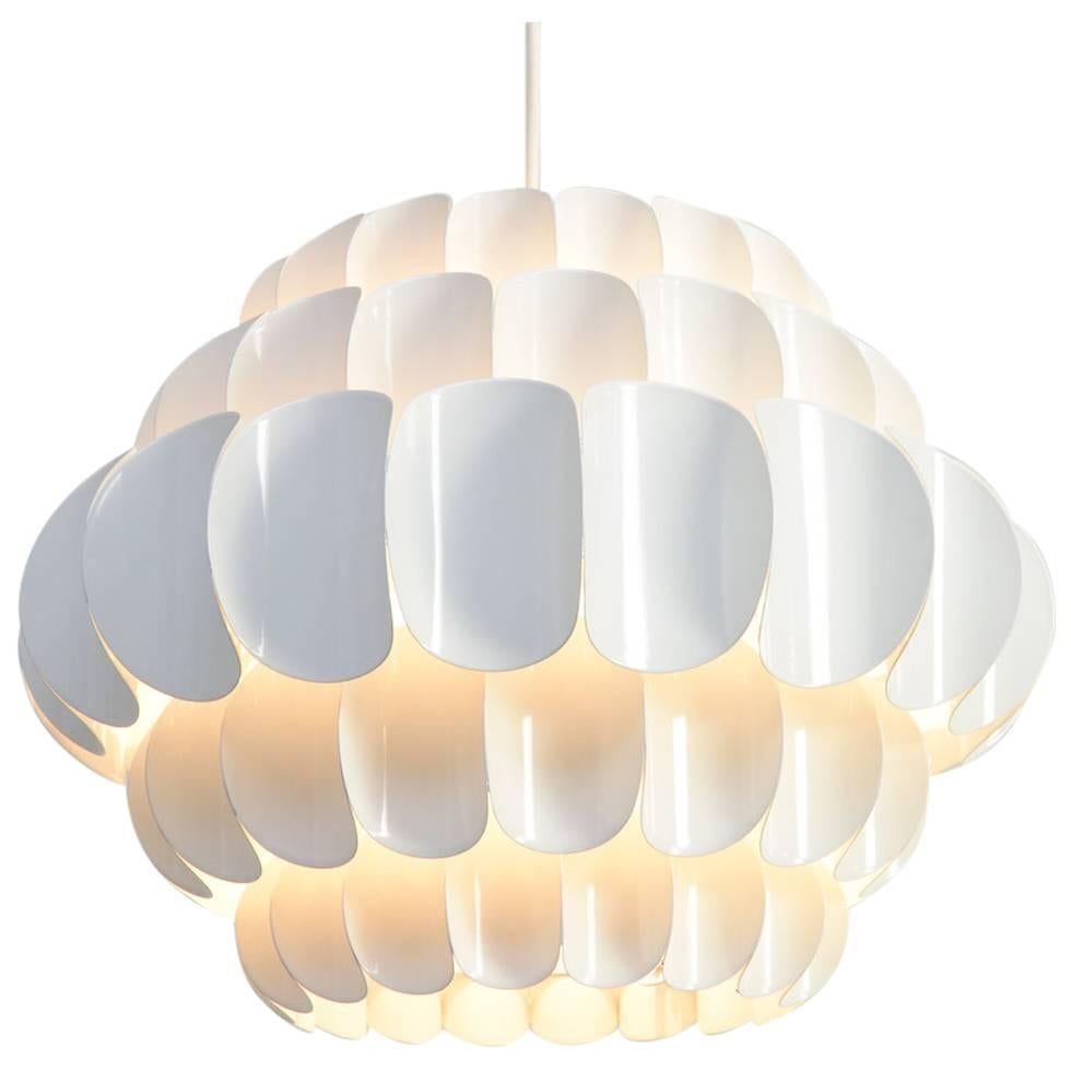 White Metal Pendant Lamp by Thorsten Orrling for Hans-Agne Jakobsson AB
