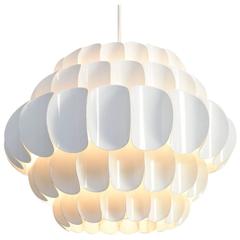 White Metal Pendant Lamp by Thorsten Orrling for Hans-Agne Jakobsson AB