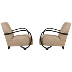 Pair of low armchairs from the 1940´s