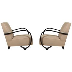 Pair of low armchairs from the 1940´s