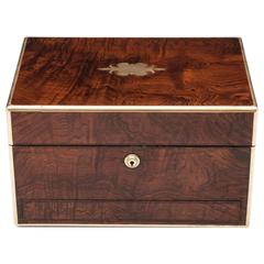 Antique Rosewood Jewellery Box