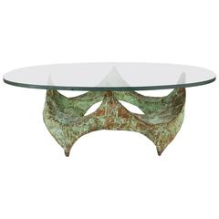 Paul Evans Hand Hammered and Patinated Copper Studio Coffee Table, USA 1960s