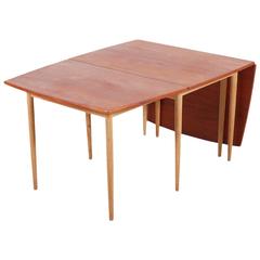Hans J. Wegner Drop-Leaf Dining Table for Andreas Tuck 8