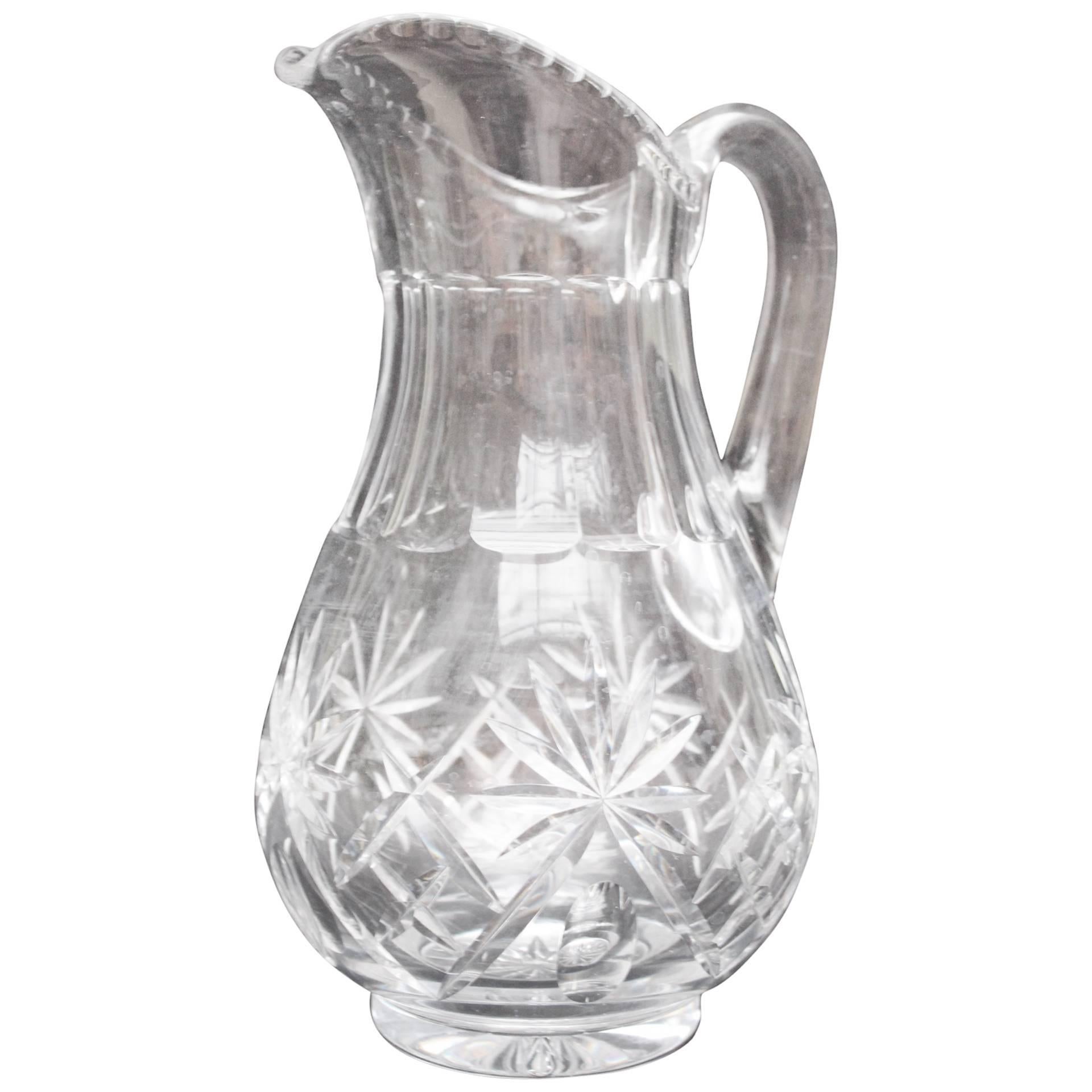 Water Pitcher, Baccarat Crystal, 19th Century, France