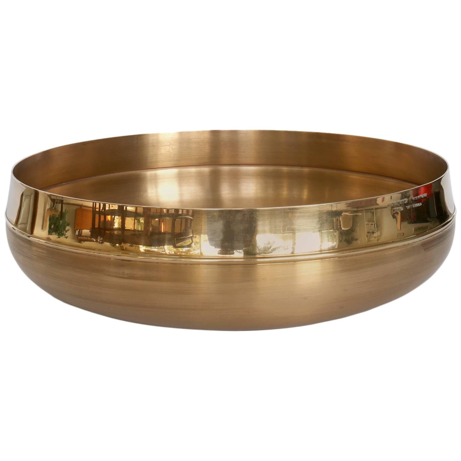 Tapio Wirkkala TW446 Kultakeskus Oy Bronze Bowl Vintage Scandinavian Modern For Sale