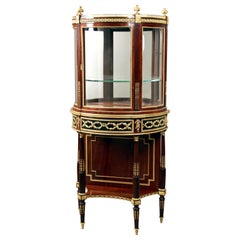 Antique Late 19th Century Gilt Bronze-Mounted Vitrine by Victor Raulin