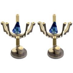 Pair of Fantastic Candles Holder Designed by Régis Royant