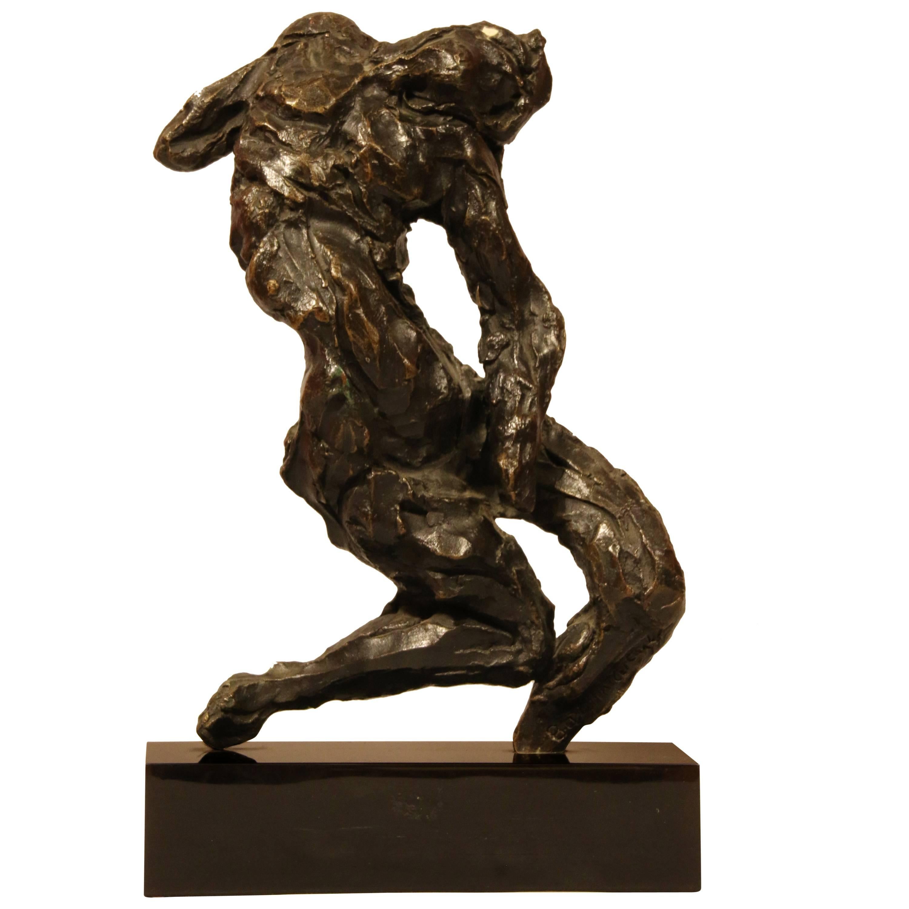 Bronze Sculpture "The Damned" by Corneliu Ratcu For Sale