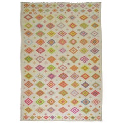 Grand tapis turc coloré de style bohème Tulu 