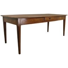 Handsome Antique French Cherry Farm Table
