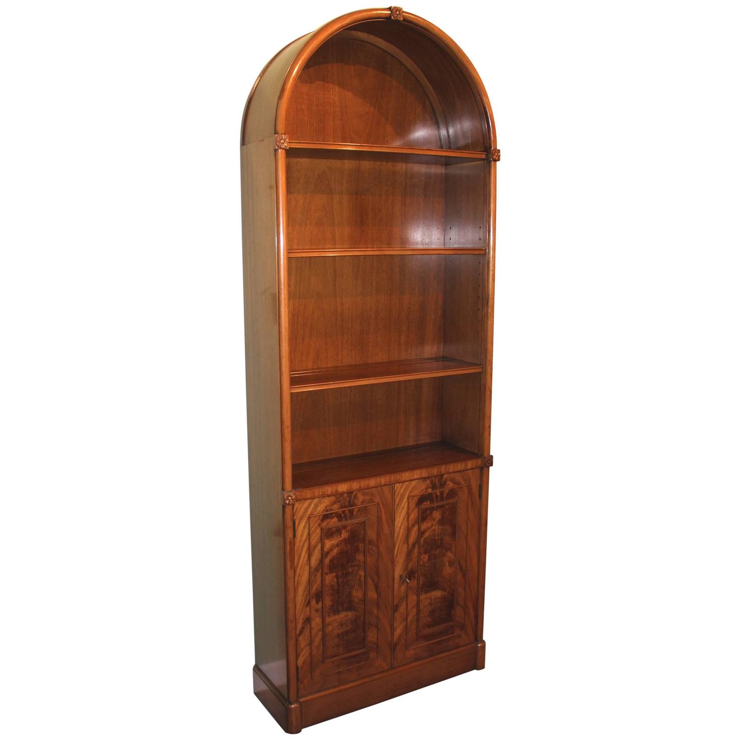 Kaplan Furniture Beacon Hill Collection Arched Mahogany Bookcase, China