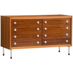 Rosewood and Teak Italian Chest of Drawers