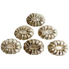 Set of Six Talosel Drawer Pulls by French Artist Line Vautrin