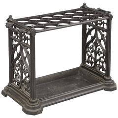 English Cast Iron Umbrella or Stick Stand