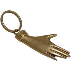 Carl Auböck 'Hand' Solid Brass Charm