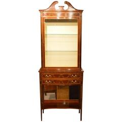 Edwards & Roberts Late Victorian Period Display Cabinet on Stand