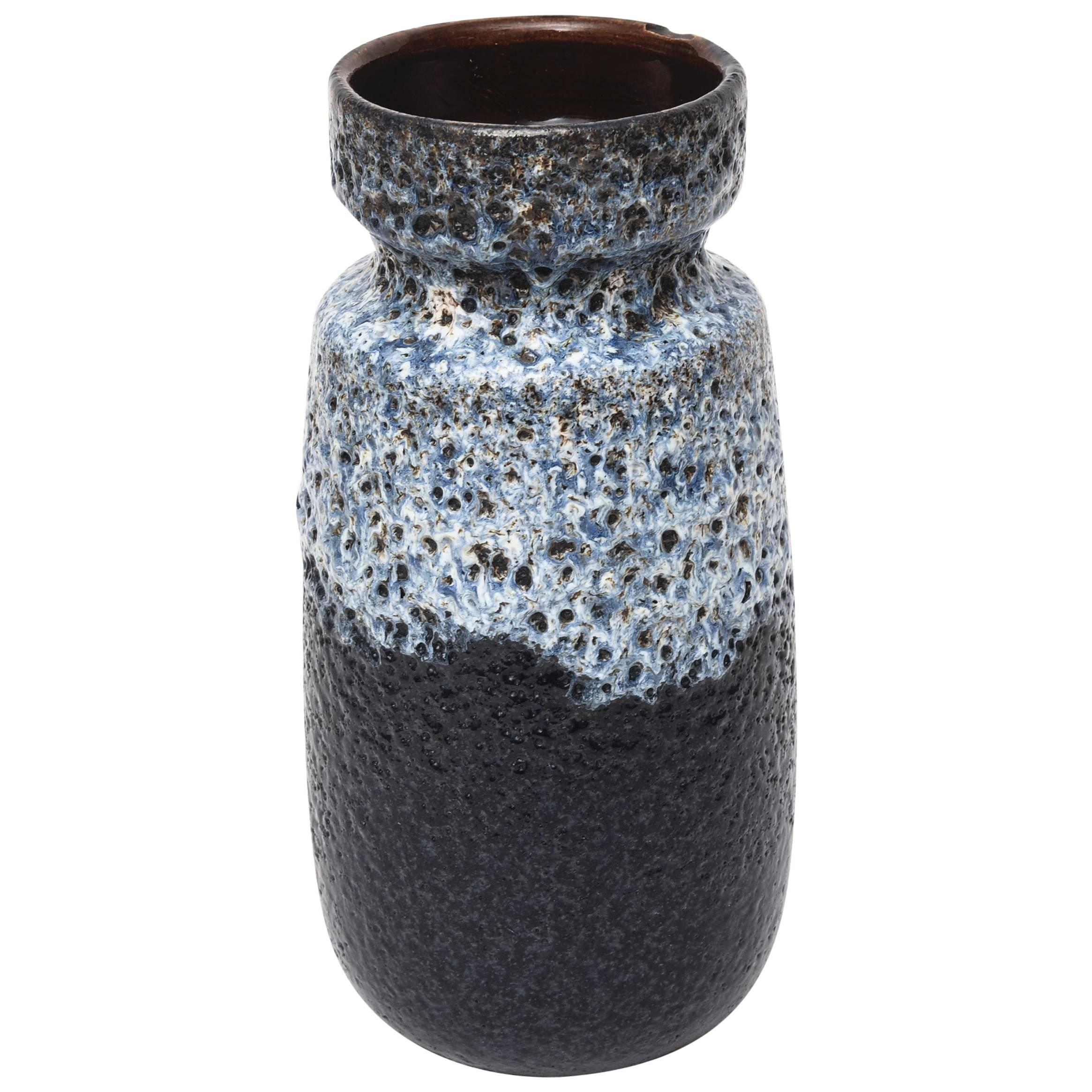 Vase Vintage "West Germany" Style Lava - Céramique Des Années 50/60 - Objet De Décoration Occasion