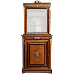 Purple Heart and Satinwood Victorian Period Cabinet