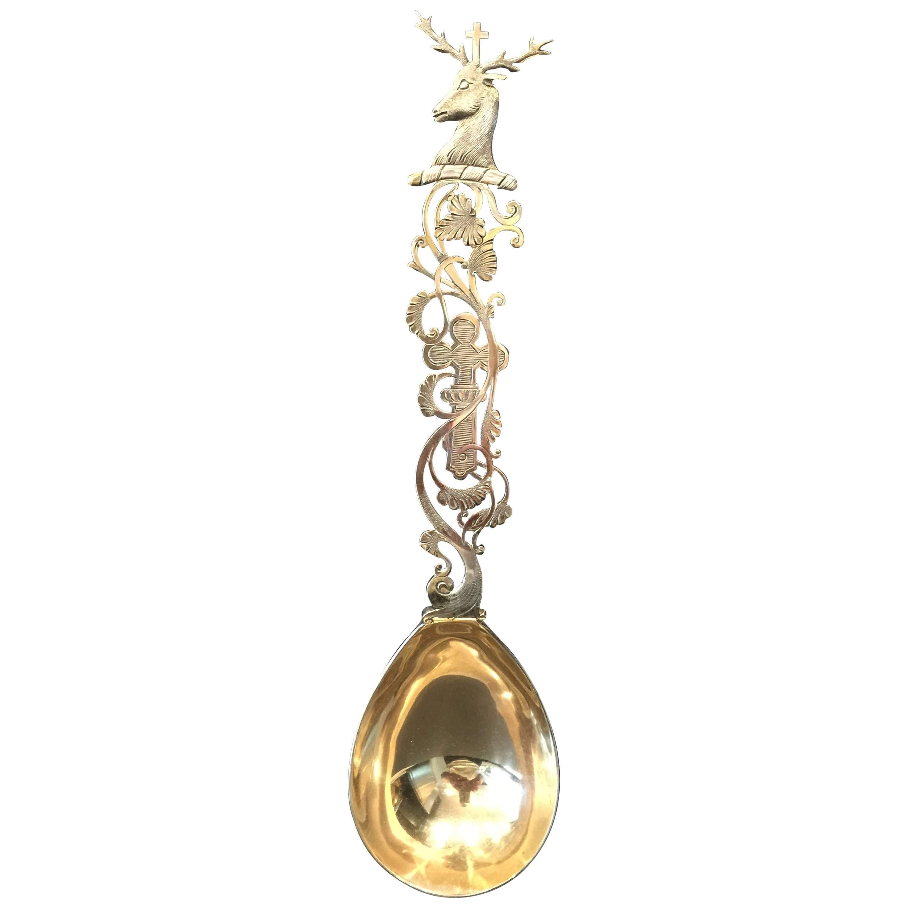  Sterling Ecclesiastical Christening Spoon