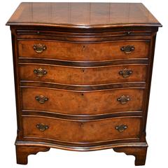 Small Walnut Serpentine Chest of Drawers Small Walnut Serpentine Chest of Drawers