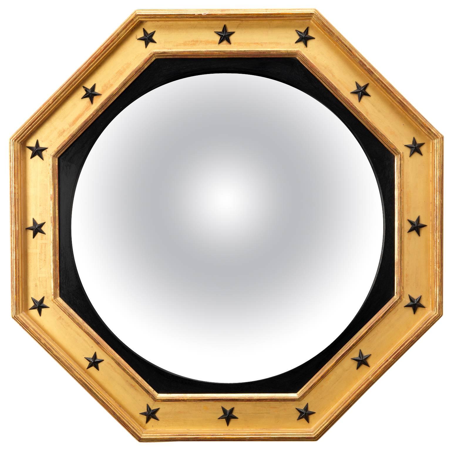 Octagonal Convex Mirror For Sale