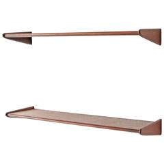 Pair of Danish Modern Walnut Floating Shelves