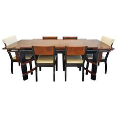 Seltenes 1936 Donald Deskey Streamline Dining Set für Hastings Table Company