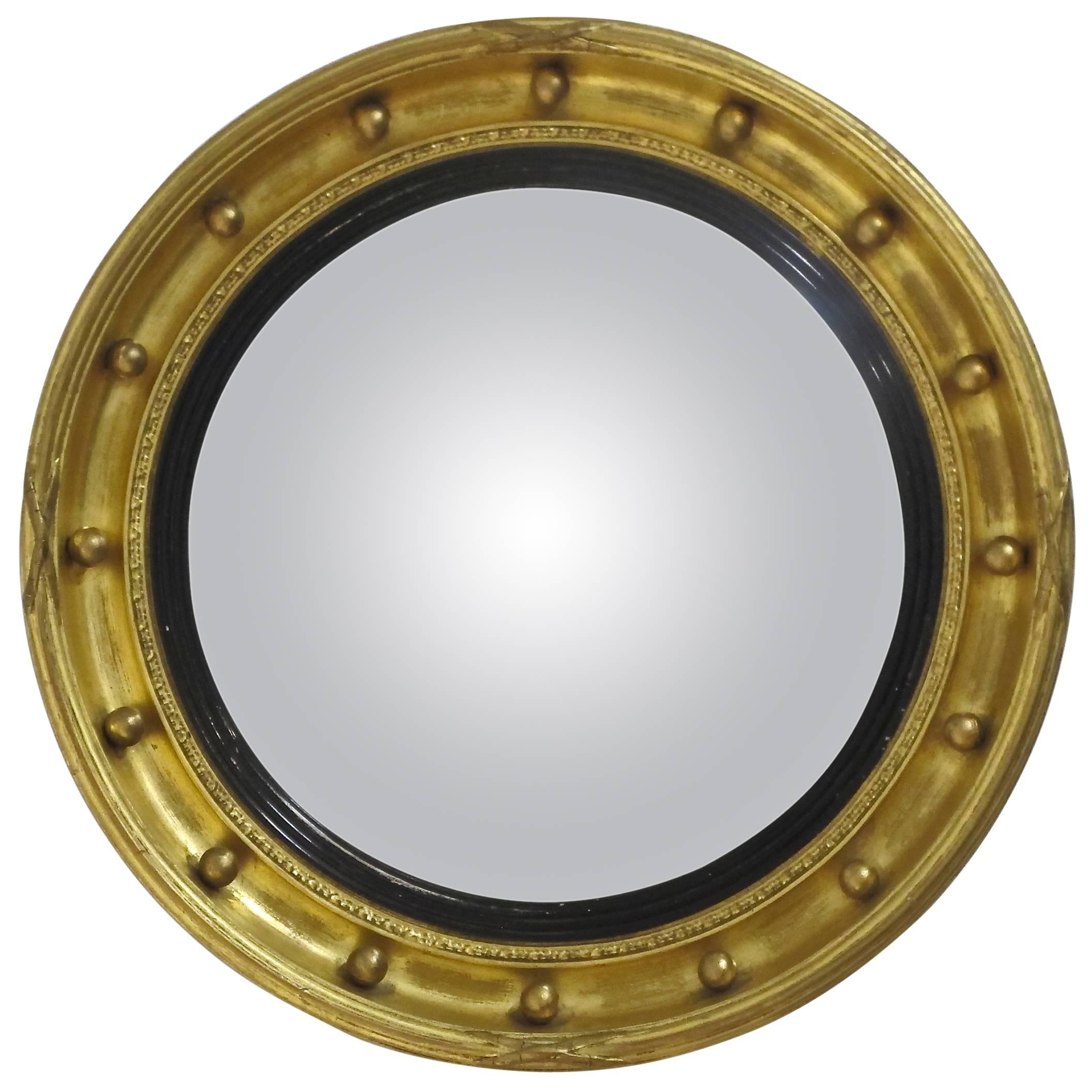 Regency Style Convex Mirror, 19th Century English