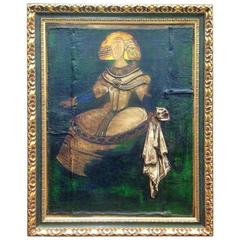 Oil Painting on Canvas Depicting a Menina Collage 9