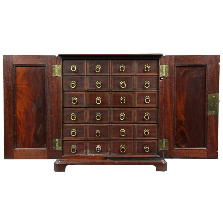 Fine III Mahogany Apothecary Chest at 1stdibs