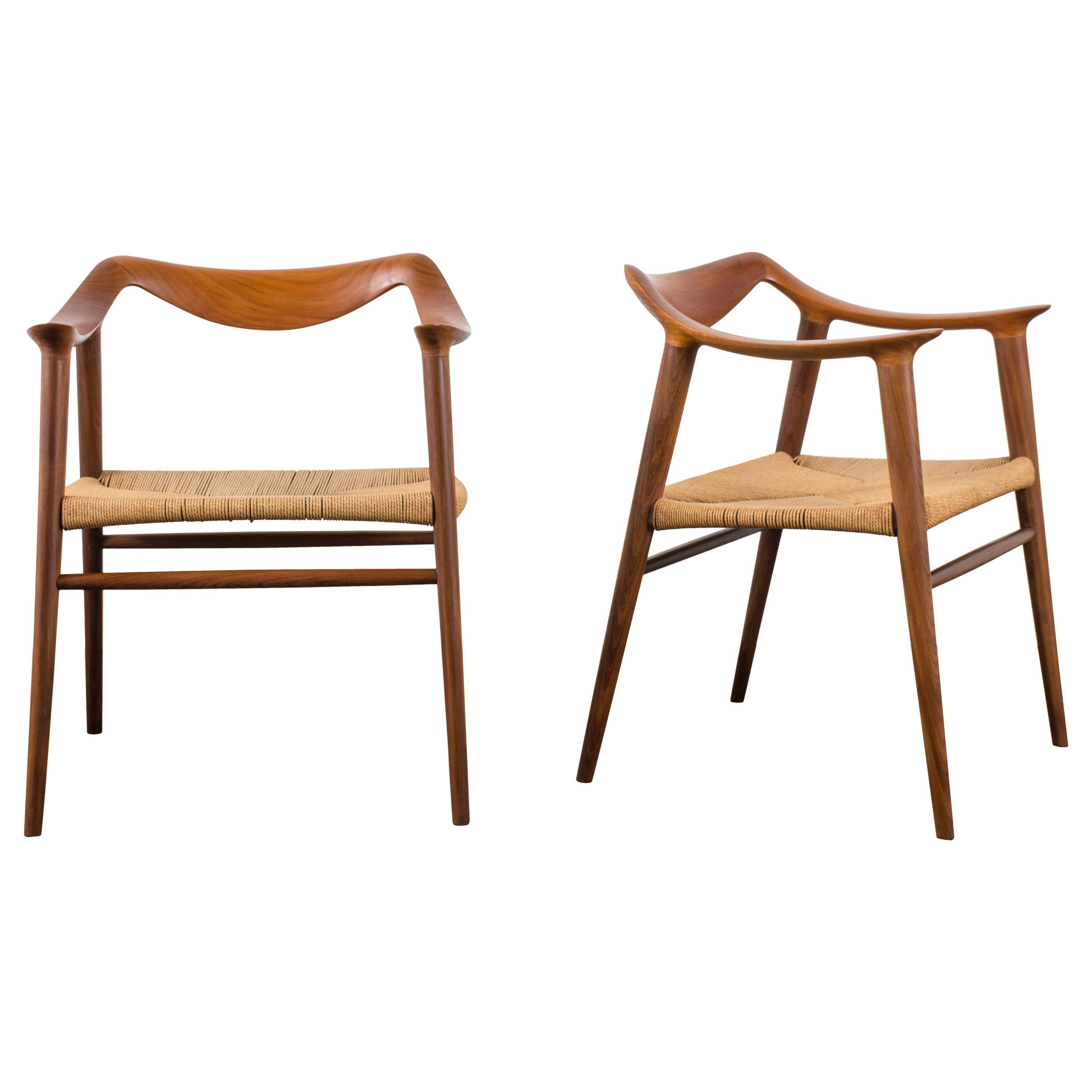 Pair of Vintage Bambi Chairs by Rolf Rastad & Adolf Relling for Gustav Bahus