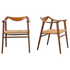 Pair of Vintage Bambi Chairs by Rolf Rastad & Adolf Relling for Gustav Bahus