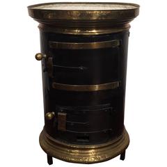 Antique Iron and Copper Heater with Tile Top 9