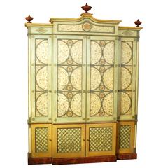 Moderne Louis XIV Buffet a Deux Corps Cabinet in the French Provincial Style