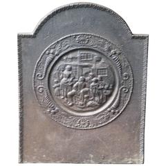 19th Century Fireback with Pub Scene