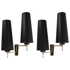 Pair of 1950s Sconces by Maison Lunel 10