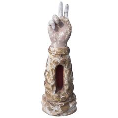 Italian Reliquary in the Form of Arm and Hand of Unusual Size