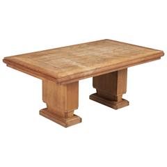 Charles Dudouyt Oak Dining Table