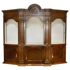 Italianate Three-Piece Wall Cabinet or Breakfront, Early 20th Century
