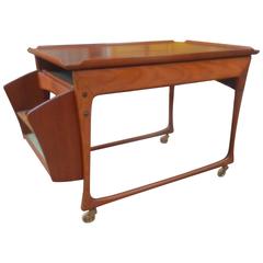 Danish Modern Teak Bar Cart