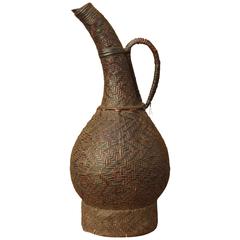 Antique Woven Basketry/Gourd, Kuba from Democratic Republic of the Congo