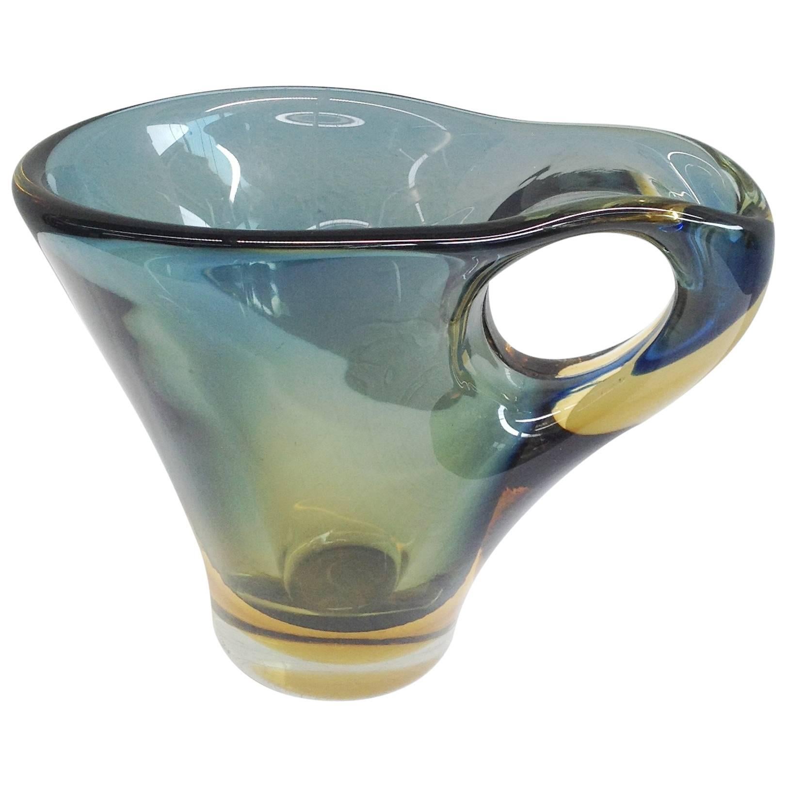 Murano Glass Pitcher Attributed to Fulvio Bianconi For Sale
